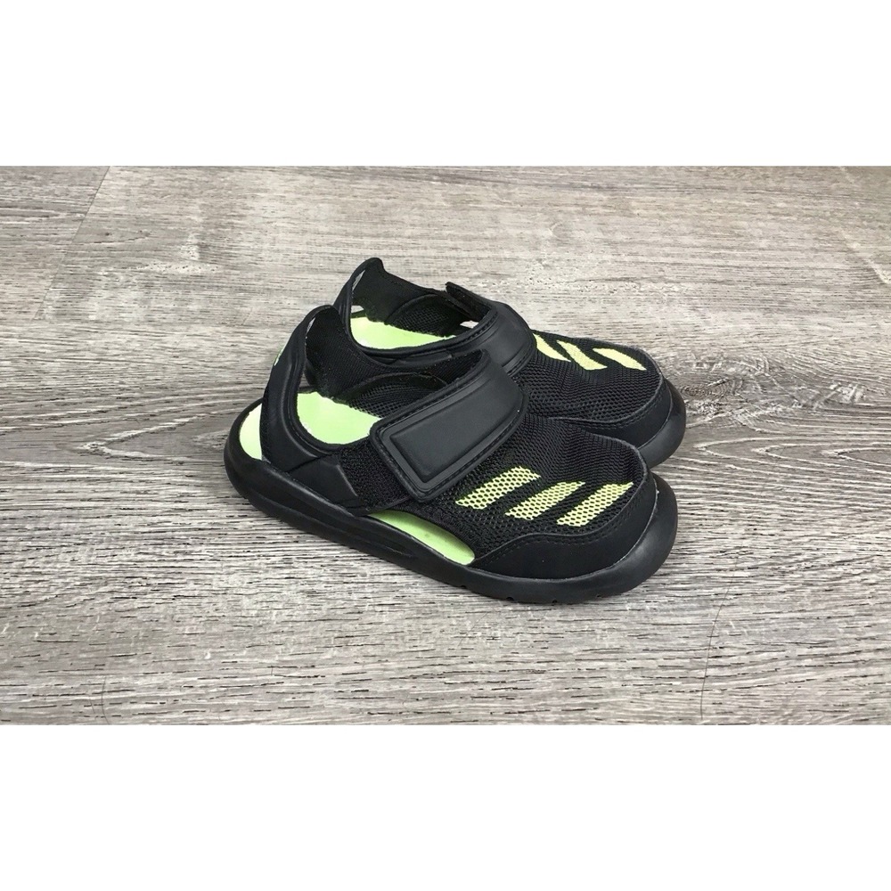 ADIDAS Baby Toddler Size 9 9K FORTASWIM FV8860 SWIM SANDALS Boys Slip On